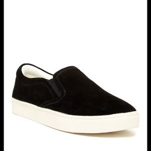 Sam Edelman Marvin slip-on shoe, black suede, 6